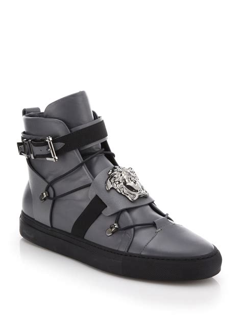 versace high tops leather buy|Versace sneakers low top.